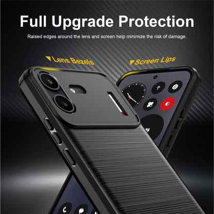 Pouzdro pro Nothing Phone (4b), Techsuit, Carbon, Černé