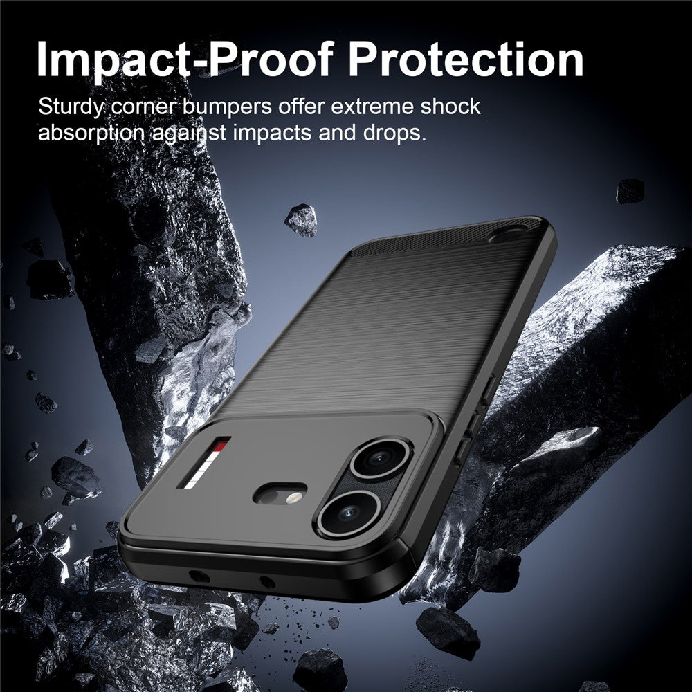 Pouzdro pro Nothing Phone (4b), Techsuit, Carbon, Černé