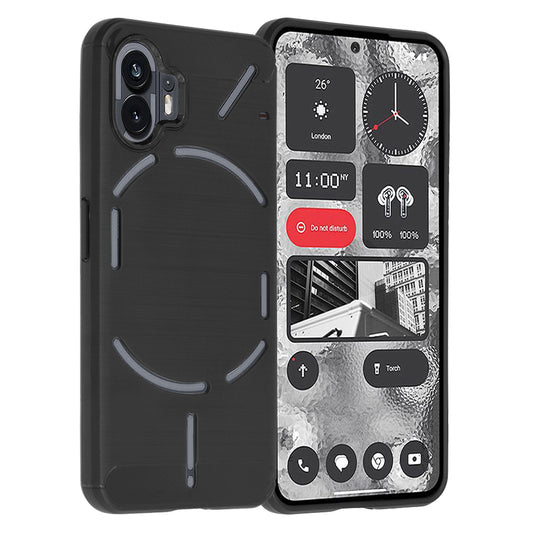 Pouzdro pro Nothing Phone (2), Techsuit, Carbon, Černé