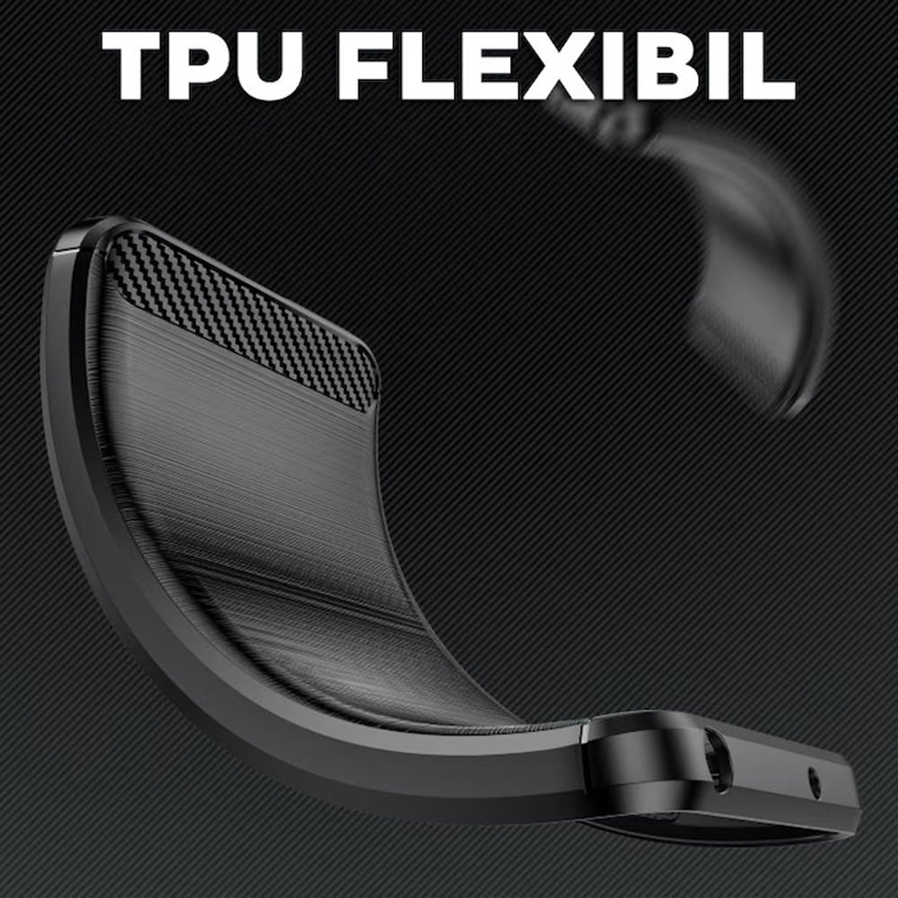 Pouzdro pro OnePlus 13R, Techsuit, Carbon, Černé