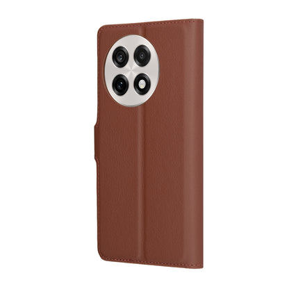 Pouzdro pro OnePlus 13R, Techsuit, kožené folio, hnědé