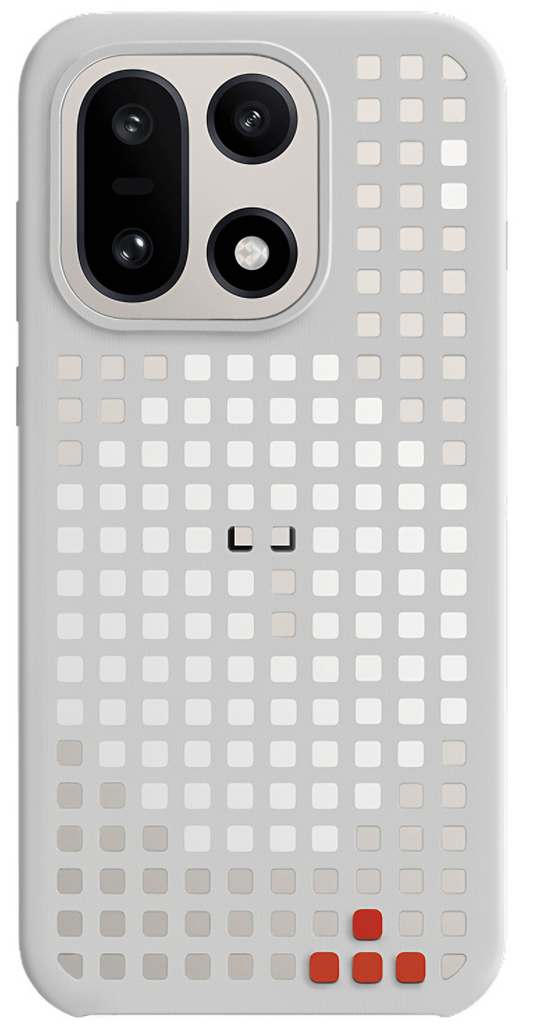 Pouzdro pro OnePlus 15, Hole Pattern Magnetic, Šedé, Znovu zapečetěné 5431102022
