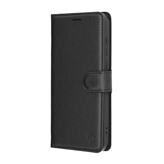 Pouzdro pro OnePlus 15, Techsuit, Leather Folio, Černá