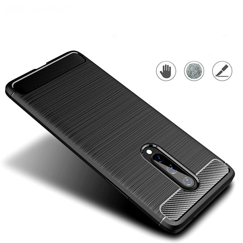 Pouzdro pro OnePlus 8, Techsuit, Carbon, Černé