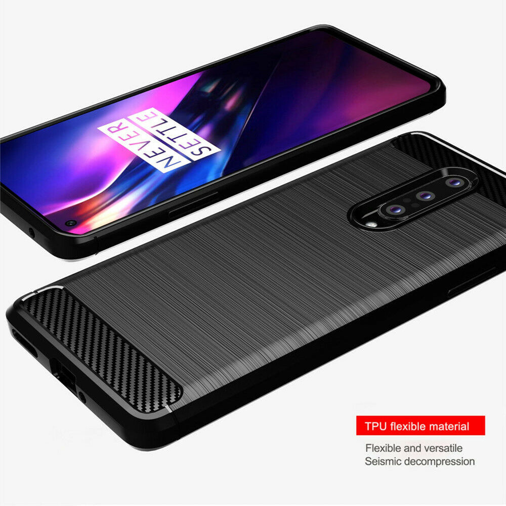 Pouzdro pro OnePlus 8, Techsuit, Carbon, Černé