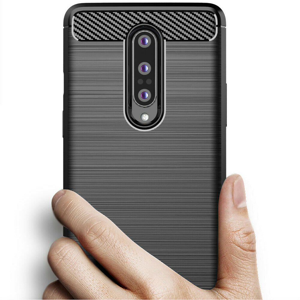 Pouzdro pro OnePlus 8, Techsuit, Carbon, Černé