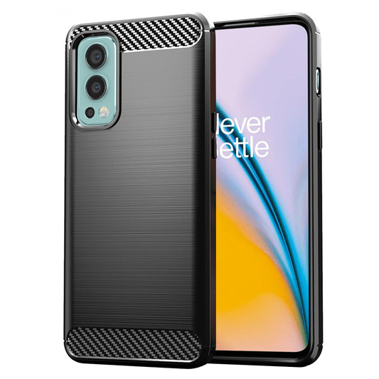 Pouzdro pro OnePlus Nord 2 5G, Techsuit, Carbon, Černé