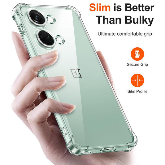 Pouzdro pro OnePlus Nord 3, Techsuit, Odolné proti nárazům, Průhledné