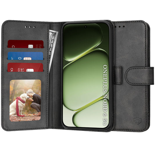 Pouzdro pro OnePlus Nord 6, Techsuit, Diary Book, Černé
