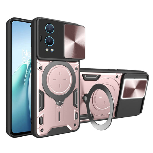Pouzdro pro OnePlus Nord CE4 Lite, Techsuit, CamGuard Pro, Růžovo-zlaté