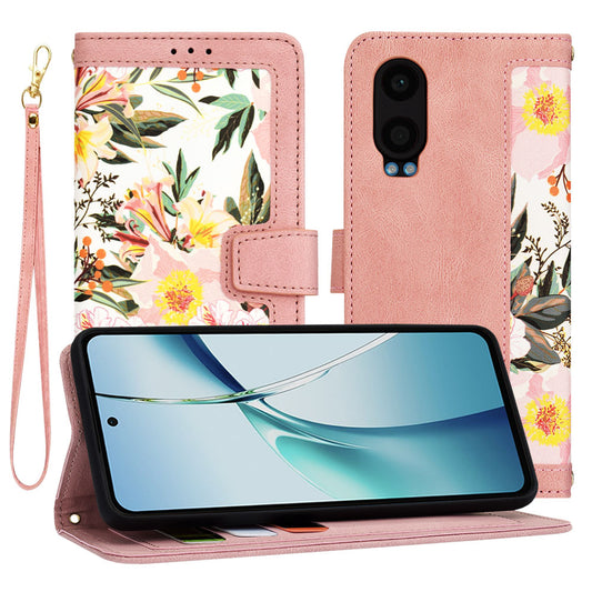 Pouzdro pro OnePlus Nord CE4 Lite, Techsuit, FlipCraft, Růžové