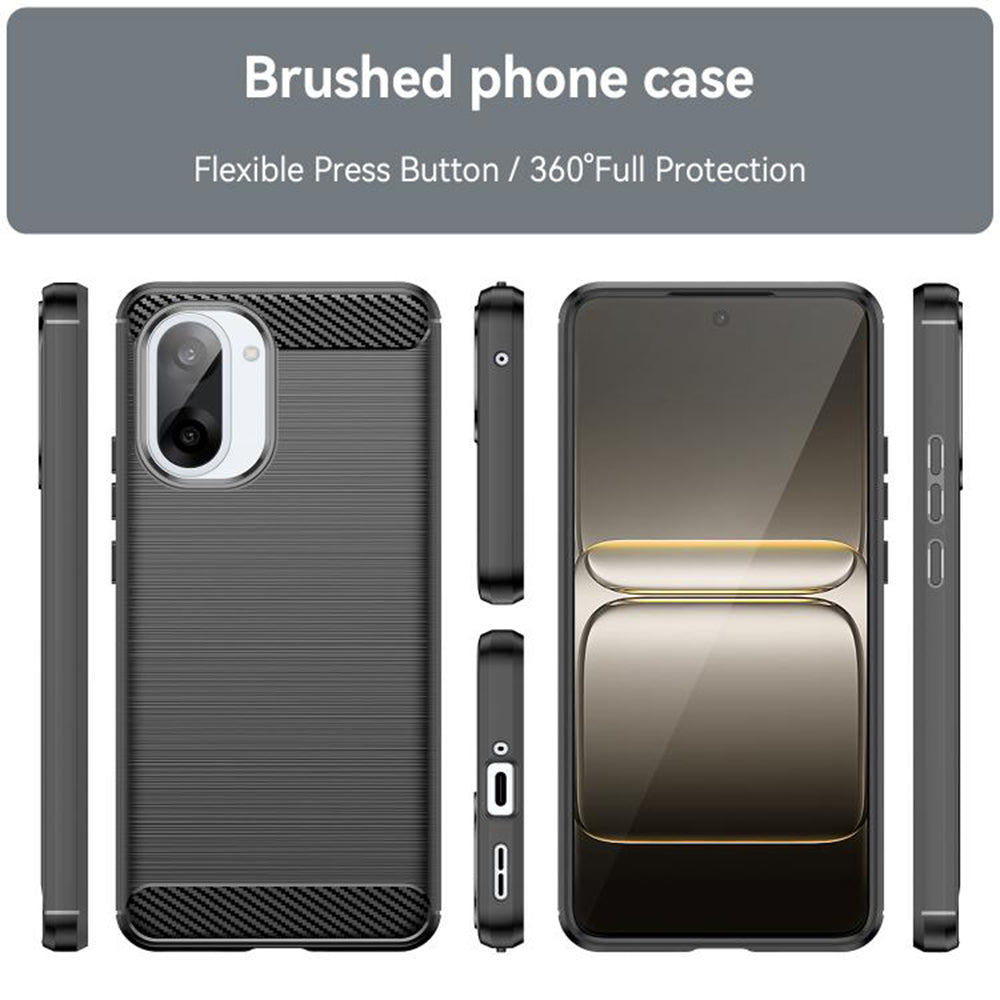 Pouzdro pro OnePlus Nord CE5, Techsuit, Carbon, Černé