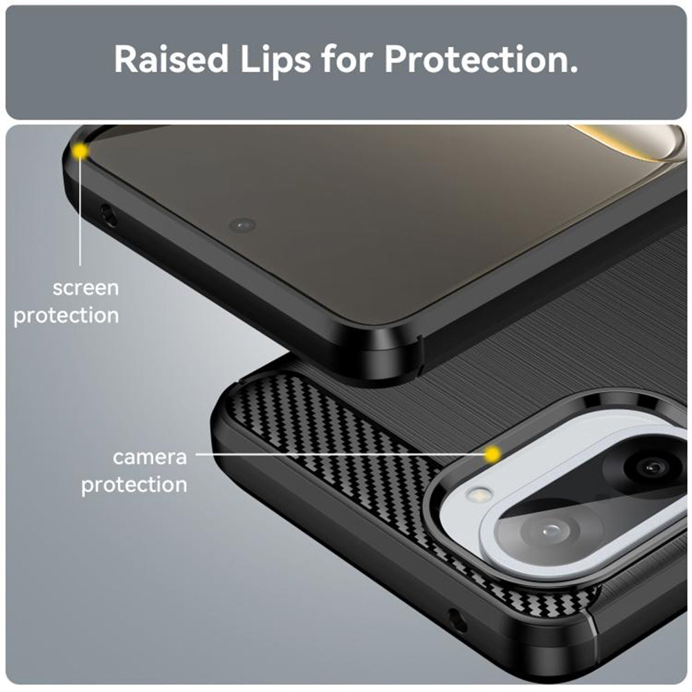 Pouzdro pro OnePlus Nord CE5, Techsuit, Carbon, Černé