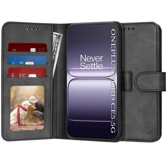 Pouzdro pro OnePlus Nord CE5, Techsuit, Diary Book, černé