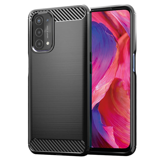 Pouzdro pro OnePlus Nord N200 5G / Oppo A74 5G / A54 5G, Techsuit, Carbon, Černé