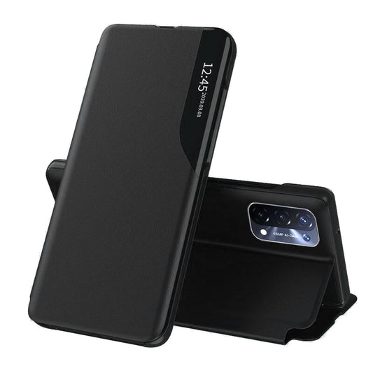 Pouzdro pro OnePlus Nord N200 5G / Oppo A74 5G / A54 5G, Techsuit, eFold, Černé