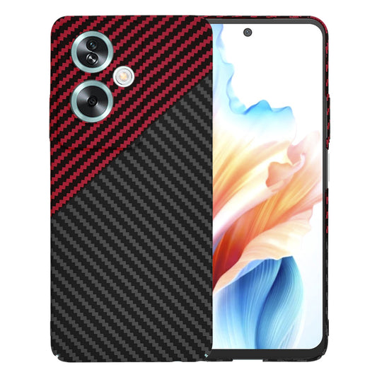 Pouzdro pro OnePlus Nord N30 SE / Oppo A79, Techsuit, Carbonite FiberShell, Černo-červené