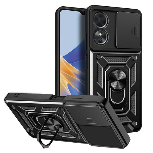 Pouzdro pro Oppo A17, Techsuit, CamShield, Černé