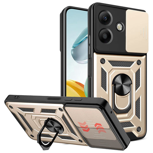 Pouzdro pro Oppo A3 4G / A3 5G, Techsuit, CamShield, Zlaté