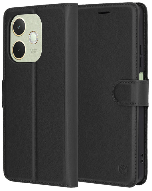 Pouzdro pro Oppo A5 Pro 4G / A5 Pro, Techsuit, kožené folio, černé