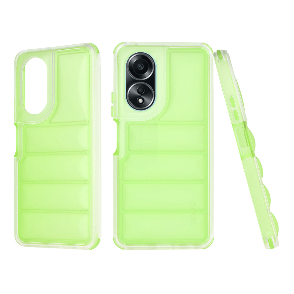 Pouzdro pro Oppo A58 4G, Techsuit, Wave Shield, Zelené