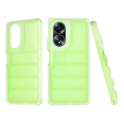 Pouzdro pro Oppo A58 4G, Techsuit, Wave Shield, Zelené