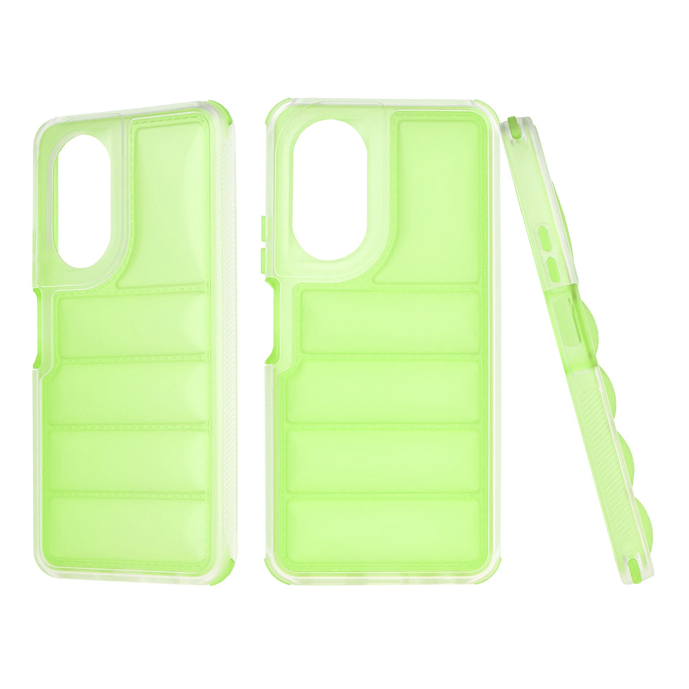 Pouzdro pro Oppo A58 4G, Techsuit, Wave Shield, Zelené