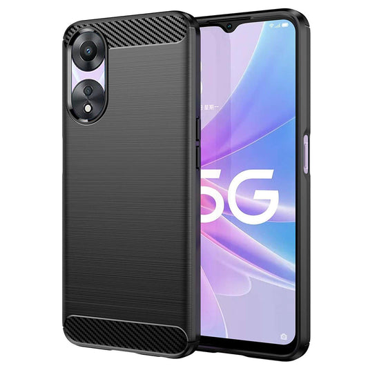 Pouzdro pro Oppo A58 5G / A78 5G, Techsuit, Carbon, Černé