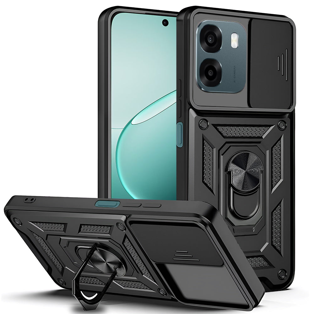 Pouzdro pro Oppo A6 4G, Techsuit, CamShield, Černá