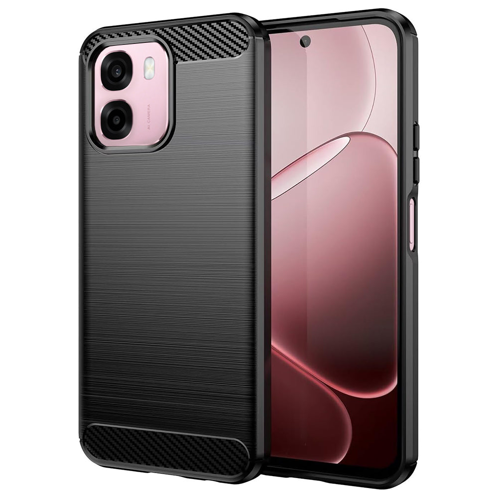 Pouzdro pro Oppo A6 4G, Techsuit, Carbon, Černá