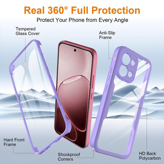 Pouzdro pro Oppo A6 Pro 5G / A6 Pro 4G, Techsuit, ColorVerse 360, Fialové
