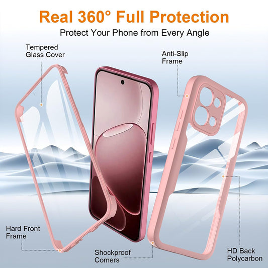 Pouzdro pro Oppo A6 Pro 5G / A6 Pro 4G, Techsuit, ColorVerse 360, Růžové