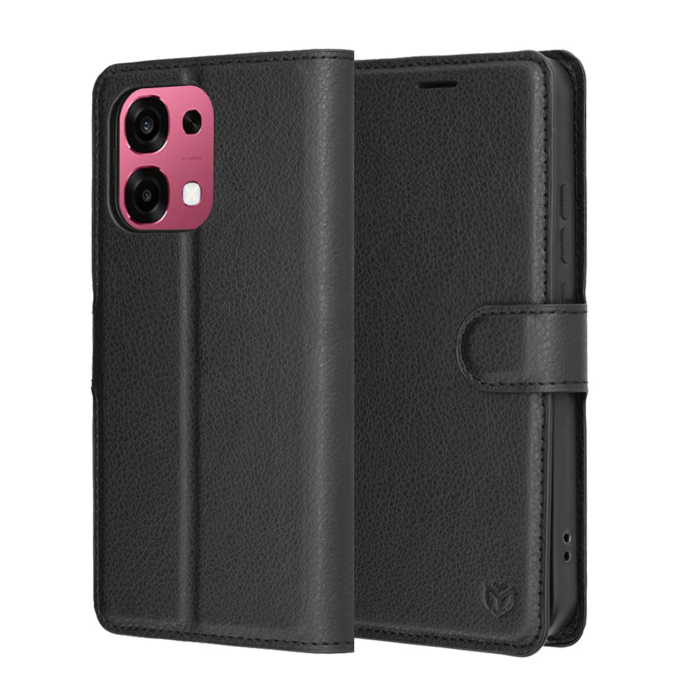 Pouzdro pro Oppo A6 Pro 5G / A6 Pro 4G, Techsuit, Leather Folio, Černá