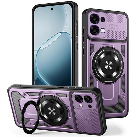 Pouzdro pro Oppo A6 Pro 5G / A6 Pro 4G, Techsuit, RuggedCam, fialové