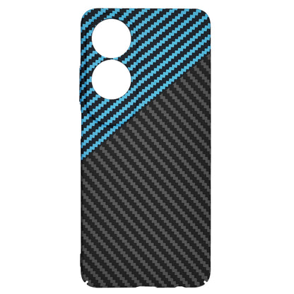 Pouzdro pro Oppo A60, Techsuit, Carbonite FiberShell, Černá Bleu