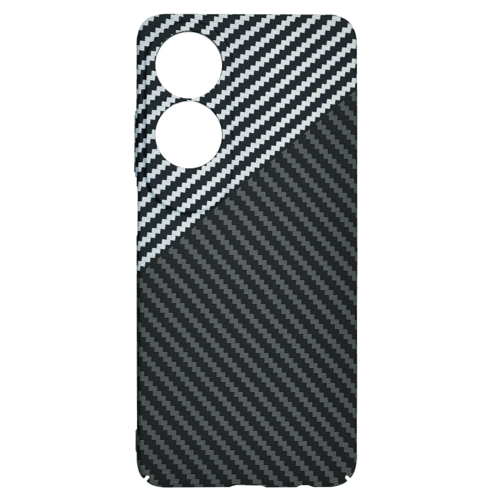 Pouzdro pro Oppo A60, Techsuit, Carbonite FiberShell, Černá Šedá