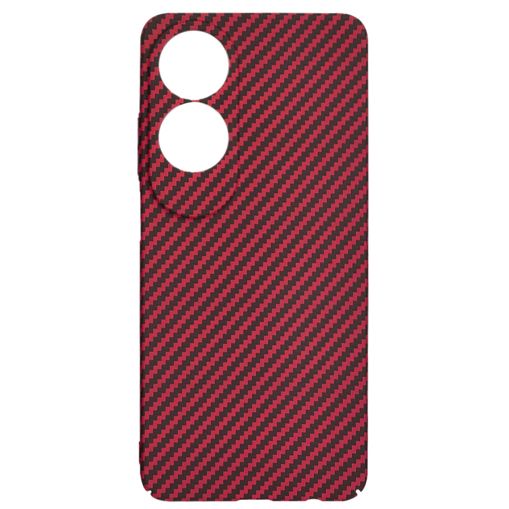 Pouzdro pro Oppo A60, Techsuit, Carbonite FiberShell, červené