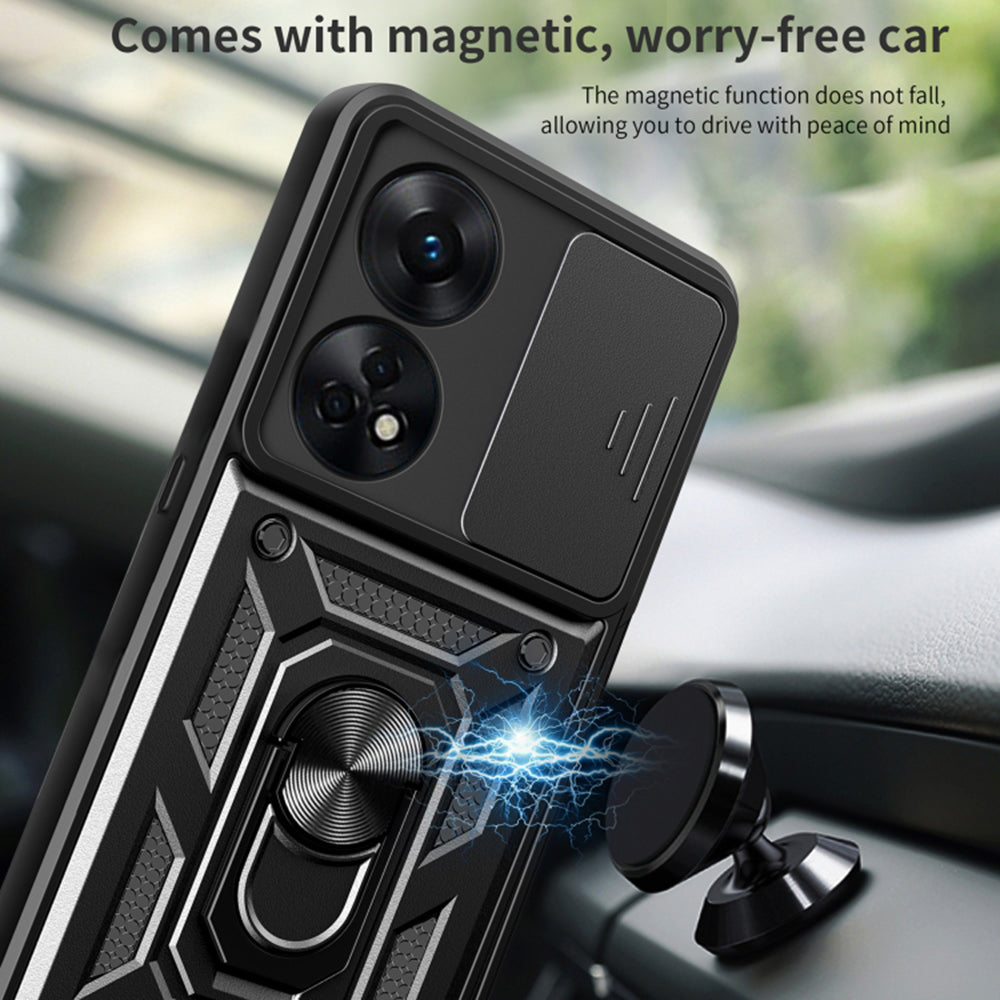 Pouzdro pro Oppo A78 4G, Techsuit, CamShield, Zelené