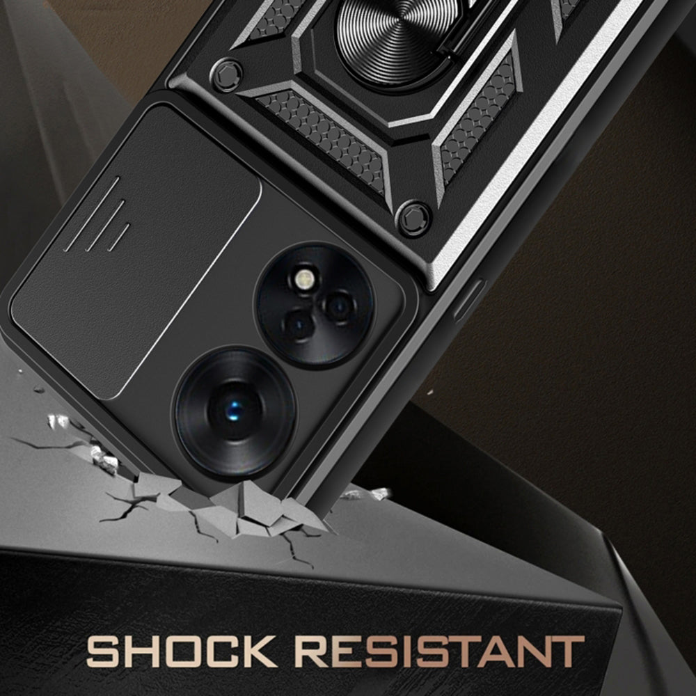 Pouzdro pro Oppo A78 4G, Techsuit, CamShield, Zelené