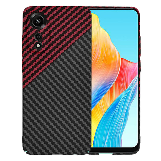 Pouzdro pro Oppo A78 4G, Techsuit, Carbonite FiberShell, Černo-červené