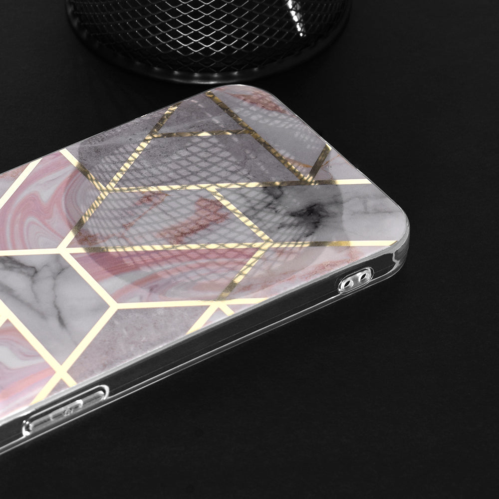 Case for Oppo A78 4G, Techsuit, Marble, Pink