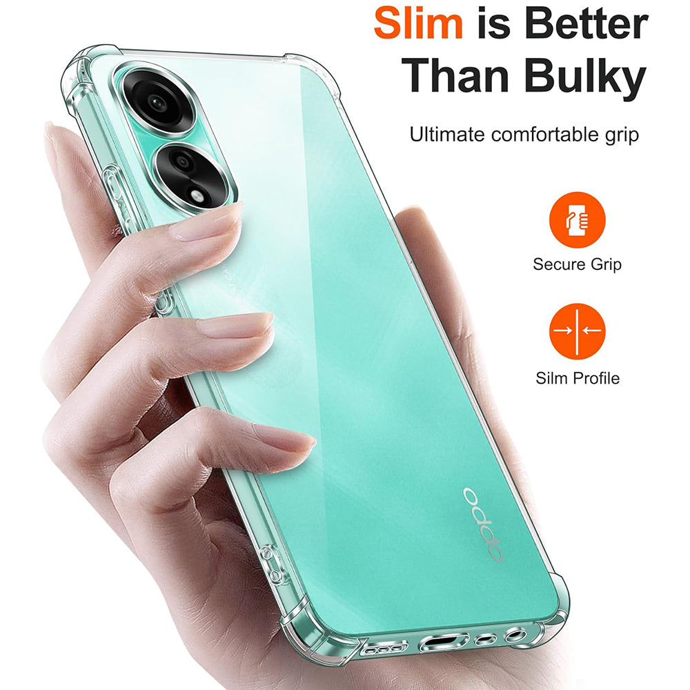 Pouzdro pro Oppo A78 4G, Techsuit, Odolné proti nárazům, Průhledné