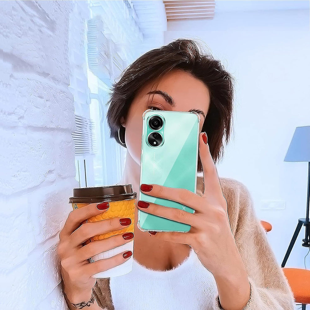 Pouzdro pro Oppo A78 4G, Techsuit, Odolné proti nárazům, Průhledné