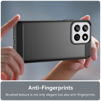 Pouzdro pro Oppo A80, Techsuit, Carbon, Černé