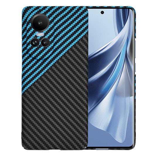Pouzdro pro Oppo Reno10 / Reno10 Pro, Techsuit, Carbonite FiberShell, Černá Bleu