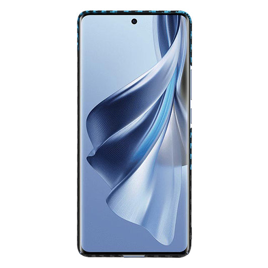 Pouzdro pro Oppo Reno10 / Reno10 Pro, Techsuit, Carbonite FiberShell, Černá Bleu