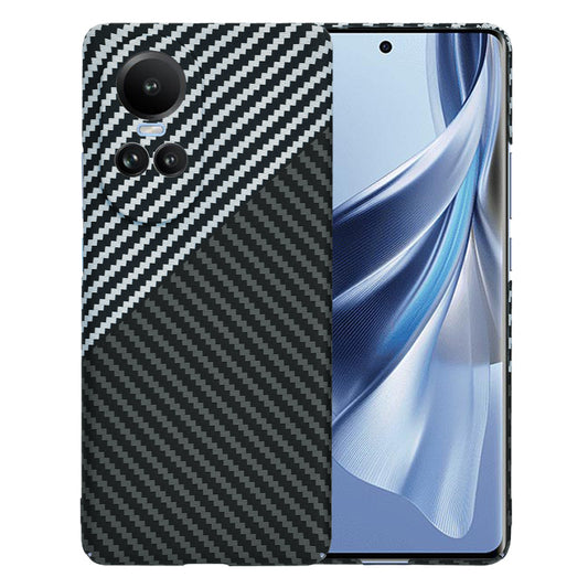 Pouzdro pro Oppo Reno10 / Reno10 Pro, Techsuit, Carbonite FiberShell, Černošedé