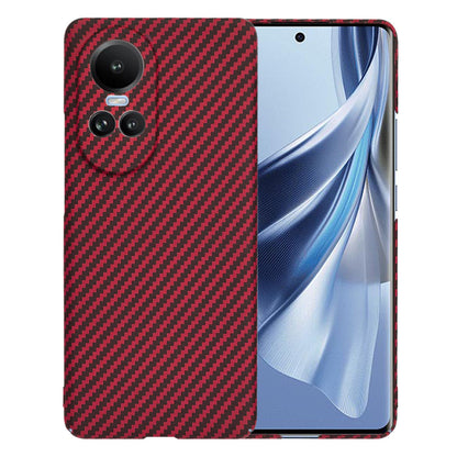 Pouzdro pro Oppo Reno10 / Reno10 Pro, Techsuit, Carbonite FiberShell, červené