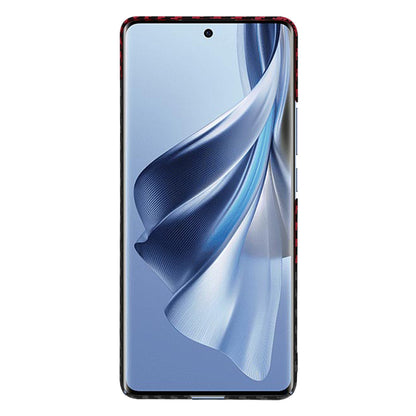 Pouzdro pro Oppo Reno10 / Reno10 Pro, Techsuit, Carbonite FiberShell, Černo-červené
