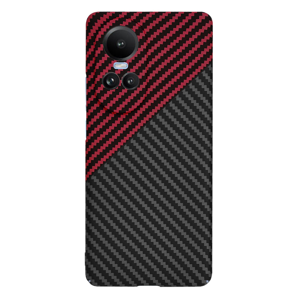 Pouzdro pro Oppo Reno10 / Reno10 Pro, Techsuit, Carbonite FiberShell, Černo-červené